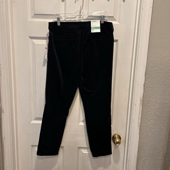 Old Navy Women's Black Mid-Rise Regular Fit Pixie Velvet‎ Ankle Pants SZ 12 NWT - Picture 6 of 8